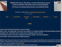 Tablet Screenshot of midnorthepoxyflooring.com